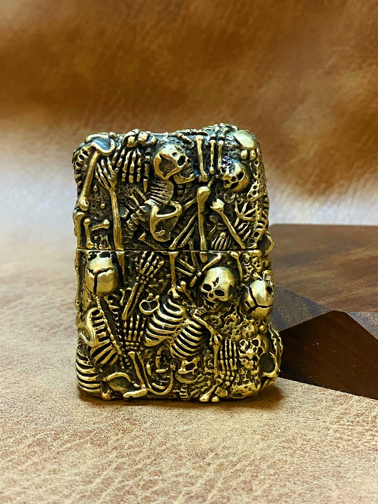 Burial Skull Zippo Lighter Case  (Item No. L0009) Tartaria Onlinestore