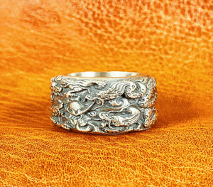 Nine Dragon Silver Ring (Item No. R0125)