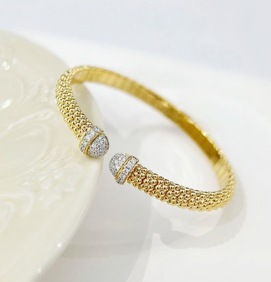 Vintage 18k Gold Diamond Bracelet (Item No. VT257）
