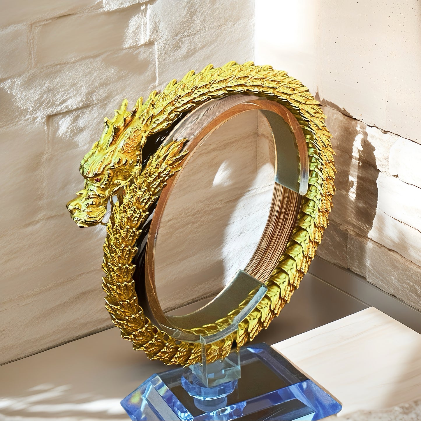 Dragon Elastic Sterling Silver/9k/14k/18k Gold Bracelet (Item No. GB0001）