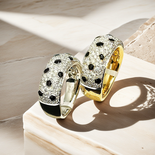 Black panther 18k Gold Diamond Ring (Item No. VT142）