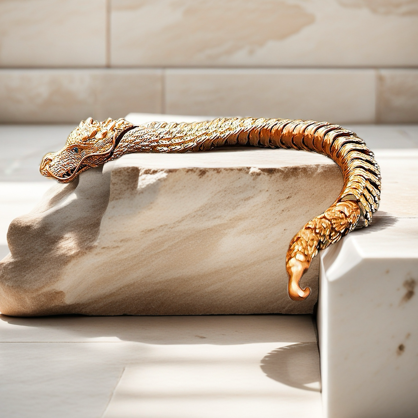 Gold Dragon Bracelet Chain (Item No. GB0022)