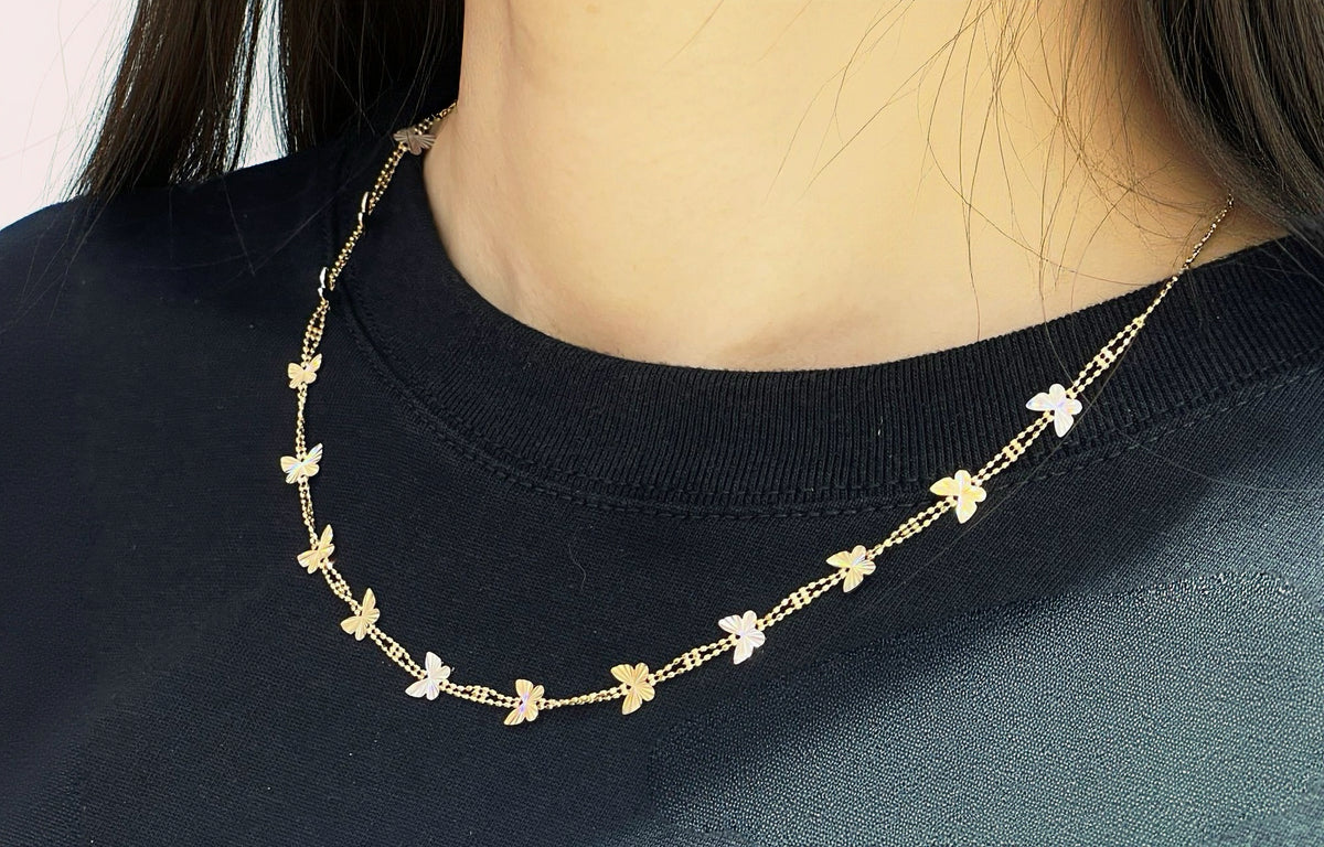 18k Gold Necklace (Item No. SJN011）