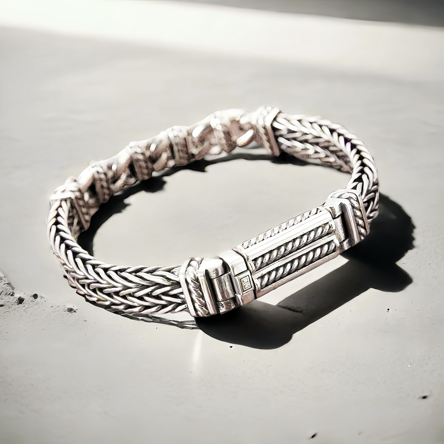 Fashion Braided Silver Bracelet (Item No. B0642）