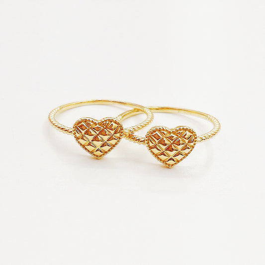 Heart 18k Gold Ring (Item No. HFR032）
