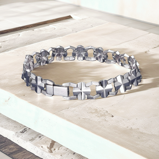 Classic Platinum Gold Bracelet (Item No. GB0039)