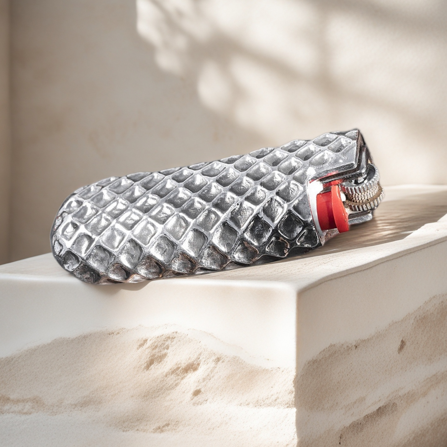 Vintage Pattern Silver Lighter Case (Item No. L0020)