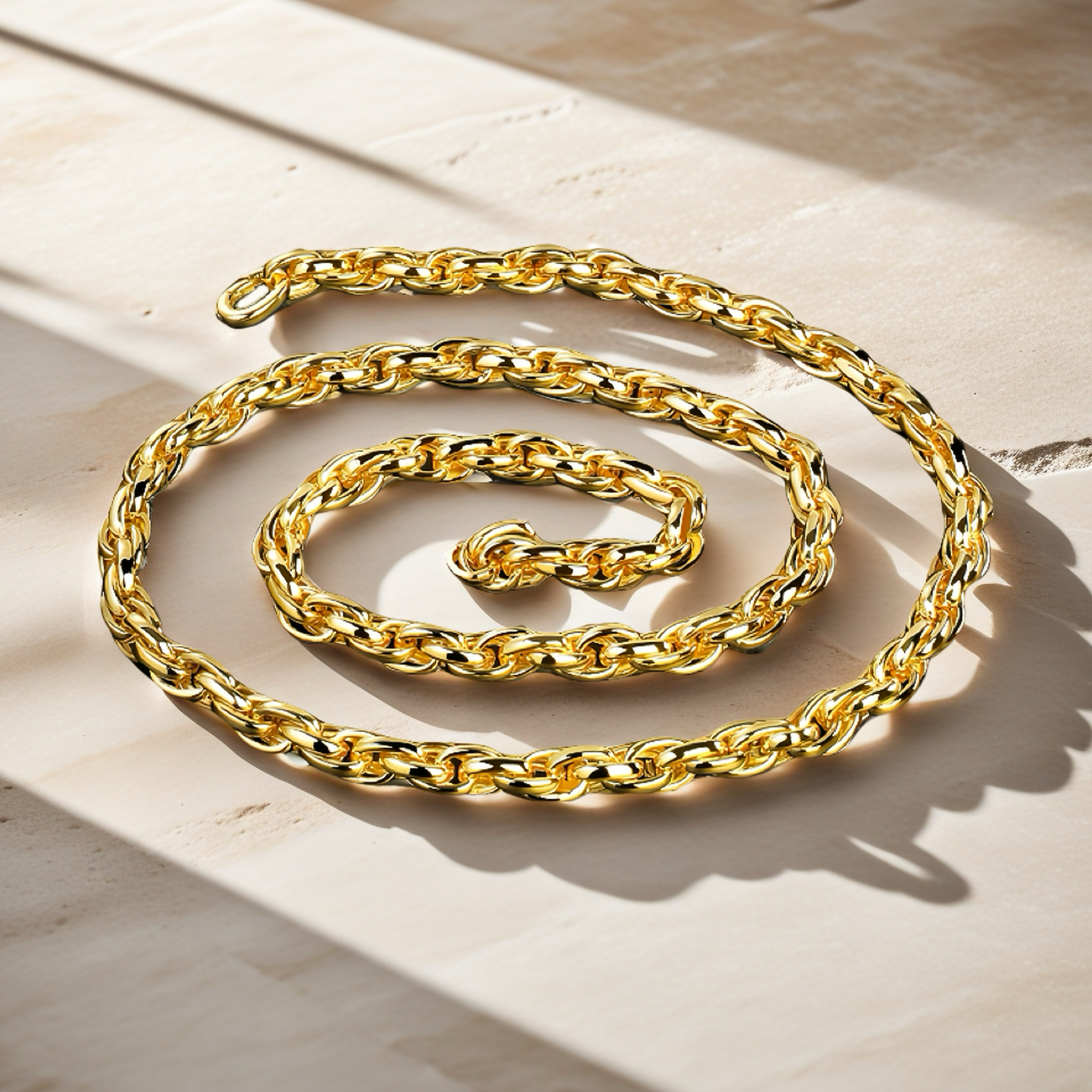 Classic Sterling Silver/9k/14k/18k Gold Necklace Chain (Item No. GN0001）