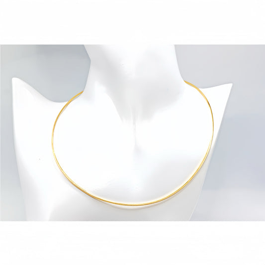 Square Omega 18k Gold Necklace (Item No. OMJ031CN）
