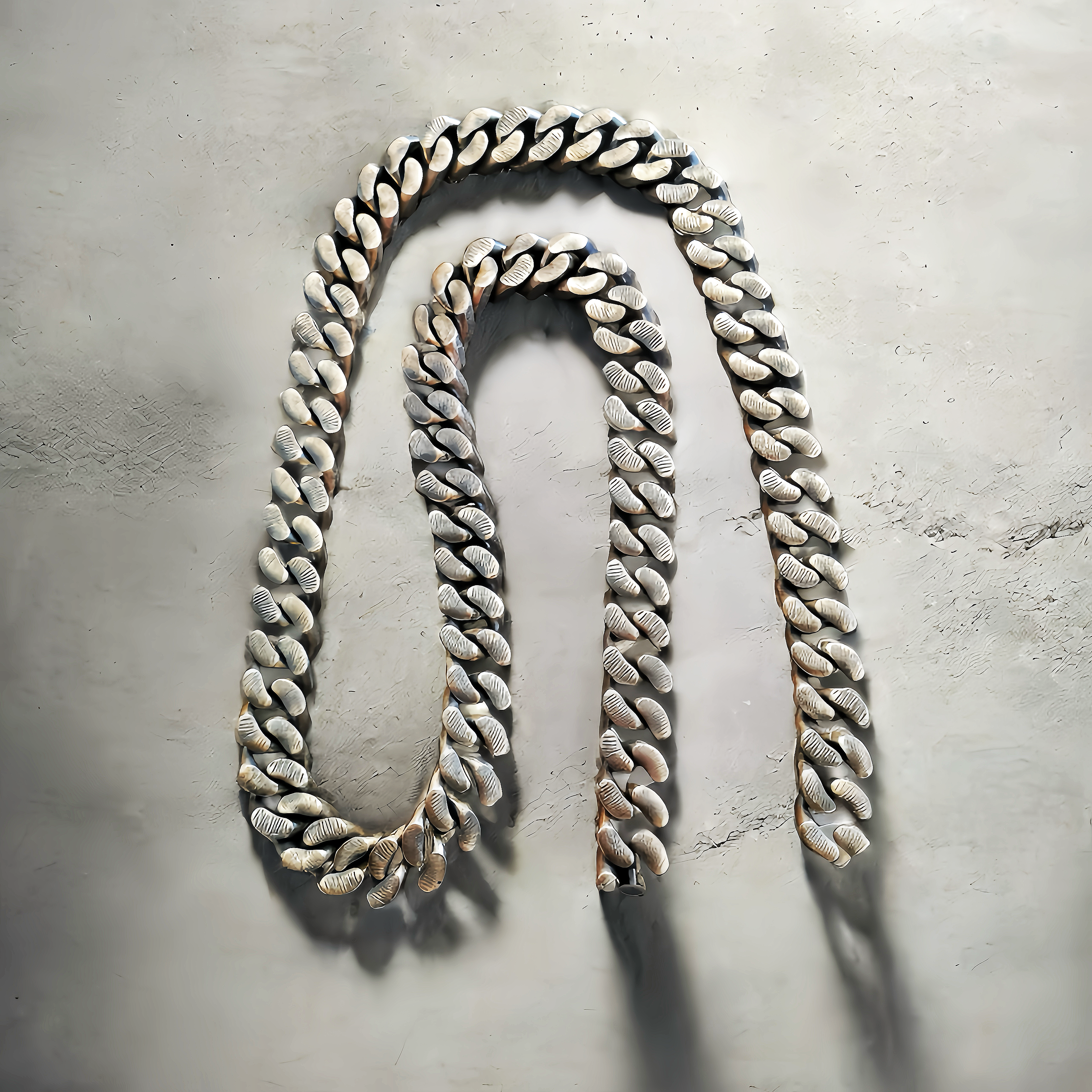 Heavy Metal Silver Necklace Chain (Item No. N0112)