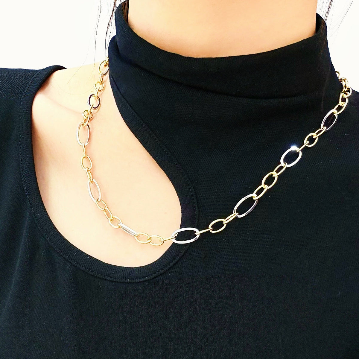 Curb Link 18k Gold Necklace/Bracelet (Item No. SJN030）