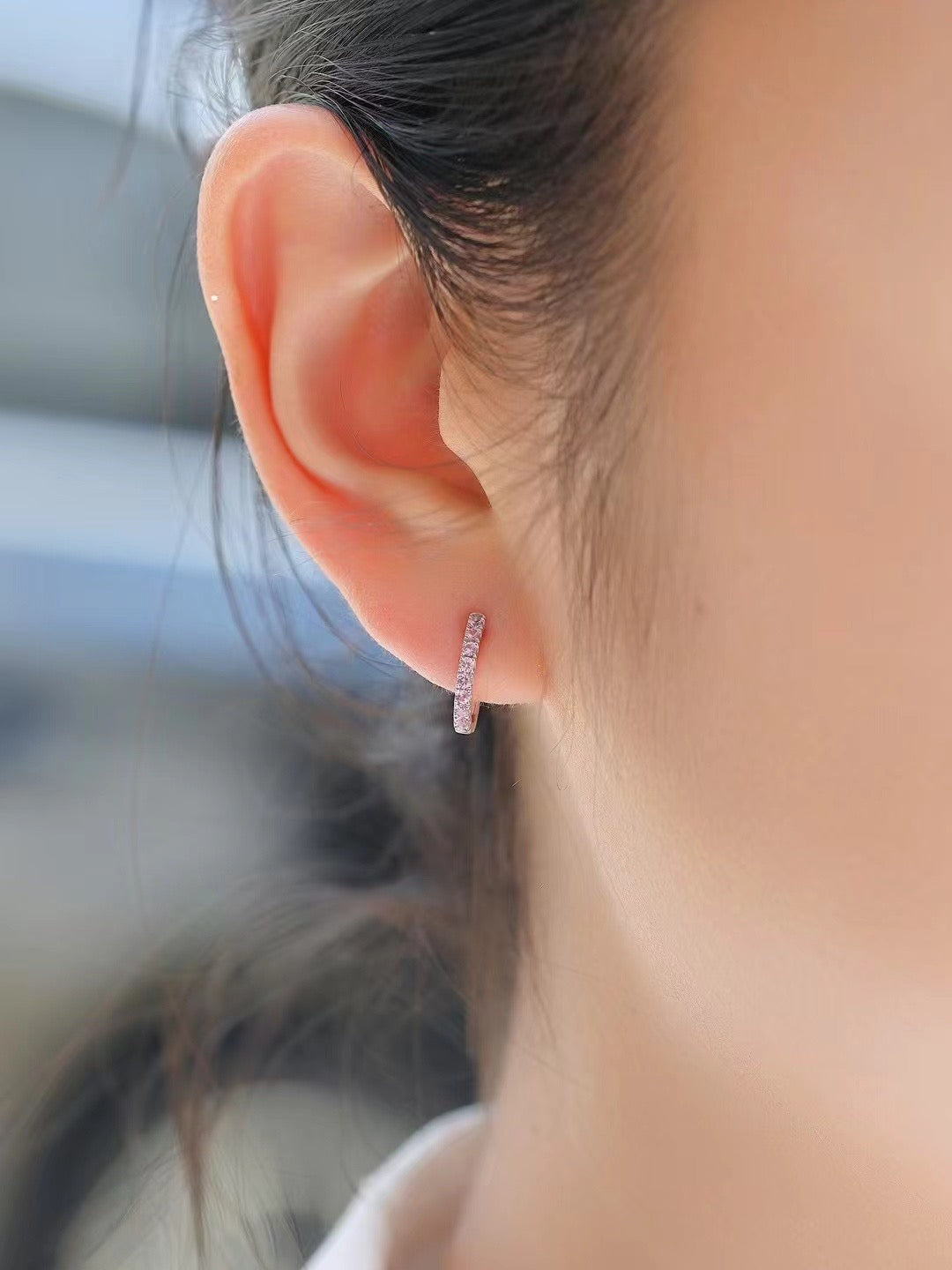 Rainbow Sapphire 18K Gold Earring (Item No. SA038）