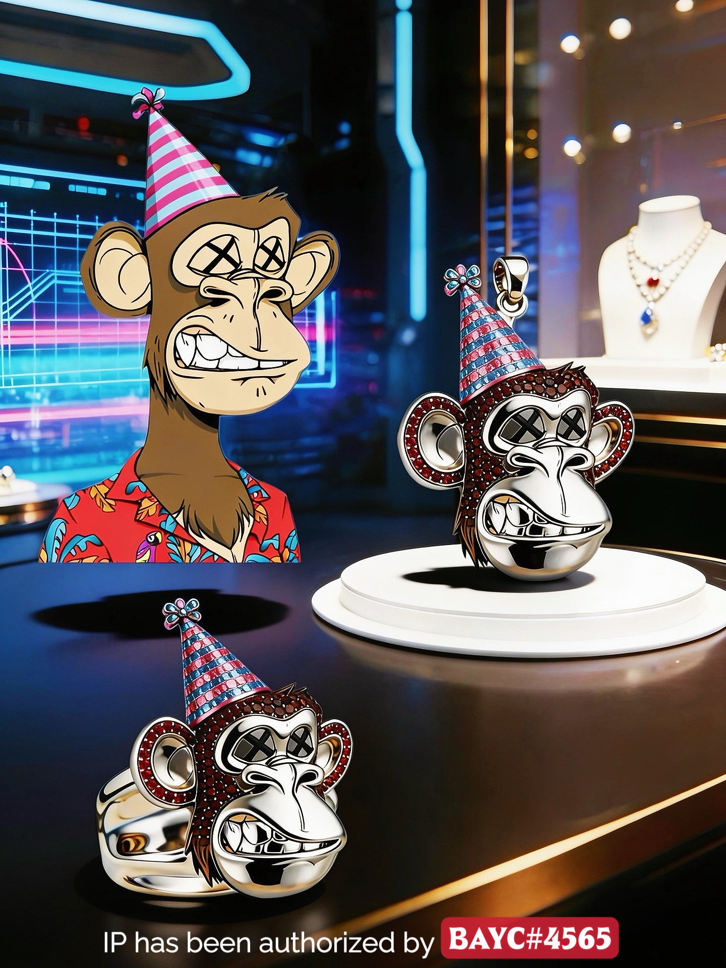 Bored Ape Yacht Club NFT Custom Jewelry