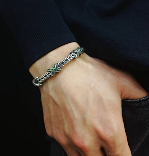 Braided Silver Bracelet (Item No. B0673）