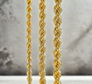 Braided 18k Gold Necklace Chain (Item No. GN0013）