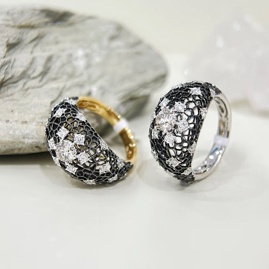 Vintage 18k Gold Diamond Ring (Item No. VT464）