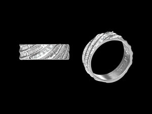 Dual Flow Diamond 9k/14k/18k Gold Ring (Item No. GR0002） Tartaria Onlinestore