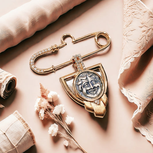 Medusa Ancient Greek Coin Medallion 18K Gold Pendant (Item No. COIN039）