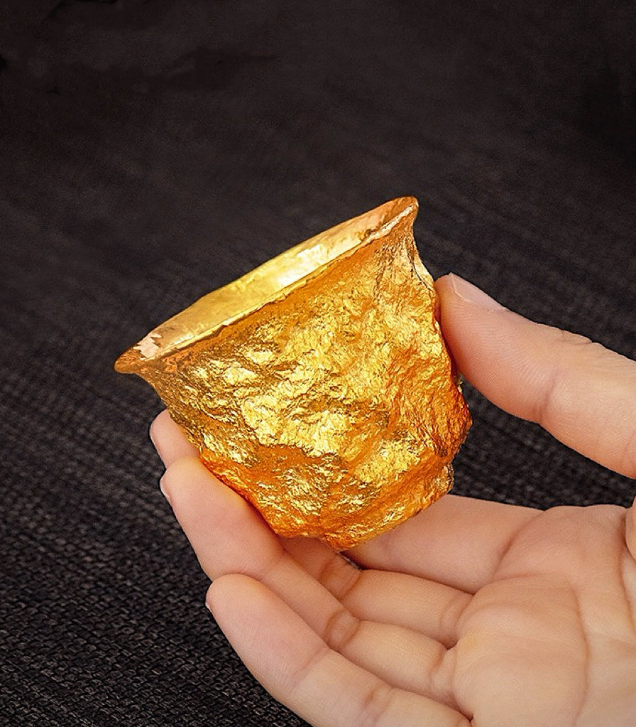 Stone 24K Gold Cup (Item No. GC002)