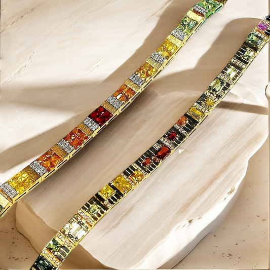 Vintage 18k Gold Diamond Bracelet (Item No. VT122）