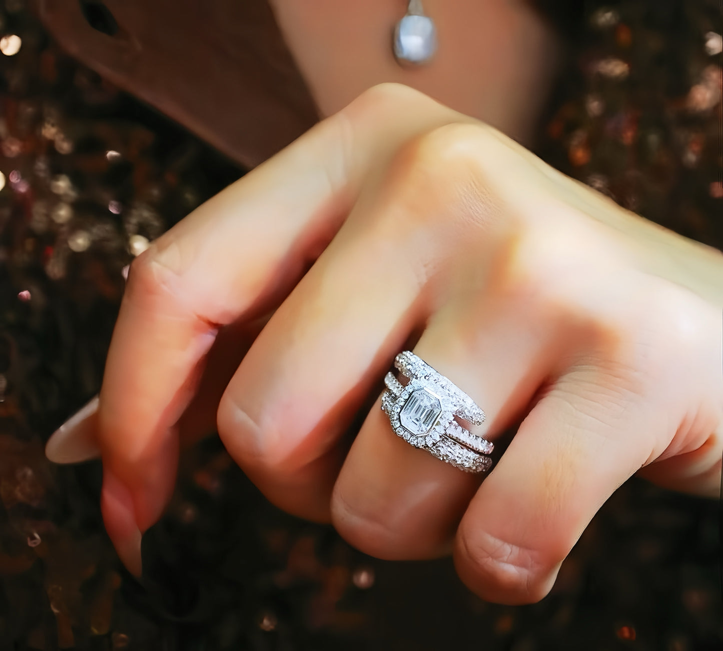 Tango Vintage 18k Gold Diamond Ring (Item No. VT029）