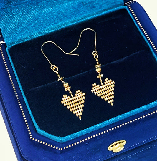 Heart 18k Gold Earring (Item No. SJER001）