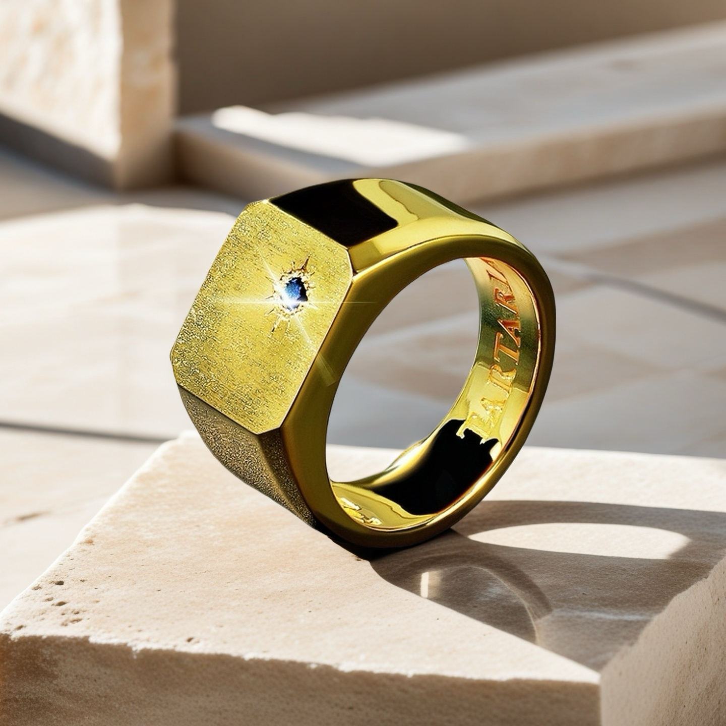 Signet 925 Sterling Silver/9k/14k/18k Gold Ring (Item No. GR0010）