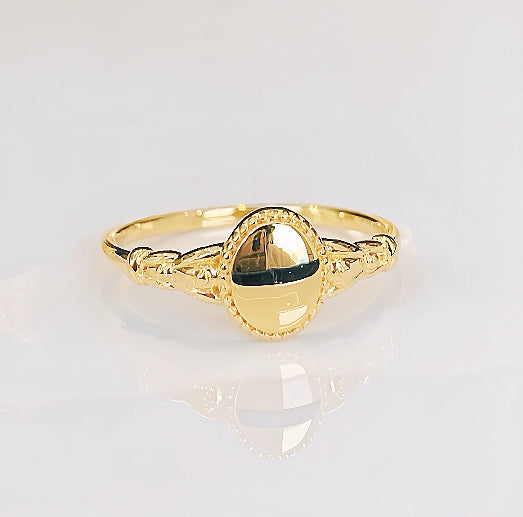 Classic 18k Gold Ring (Item No. HFR050）