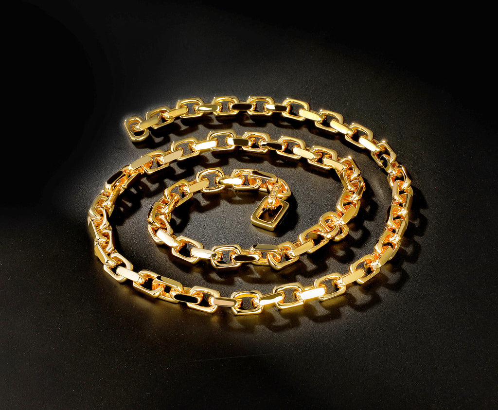 Oval Link 9k/14k/18k Necklace Chain (Item No. GN0002）