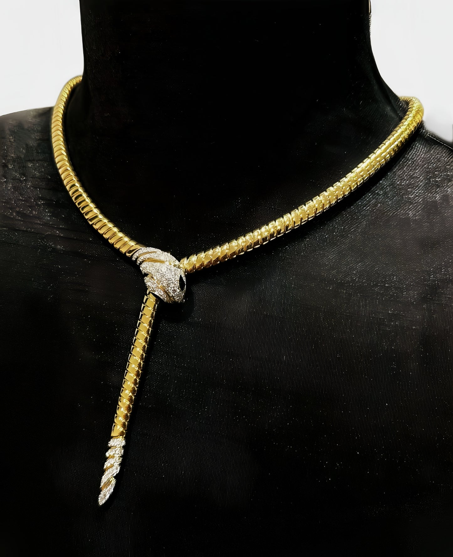 Vintage Zip 18k Gold Diamond Ruby Necklace (Item No. VT414）