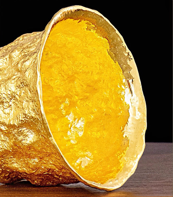 Stone 24K Gold Cup (Item No. GC002)