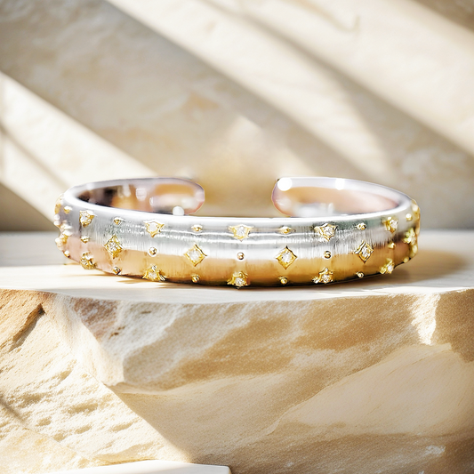 Vintage 18k Gold Diamond Bracelet (Item No. VT135）