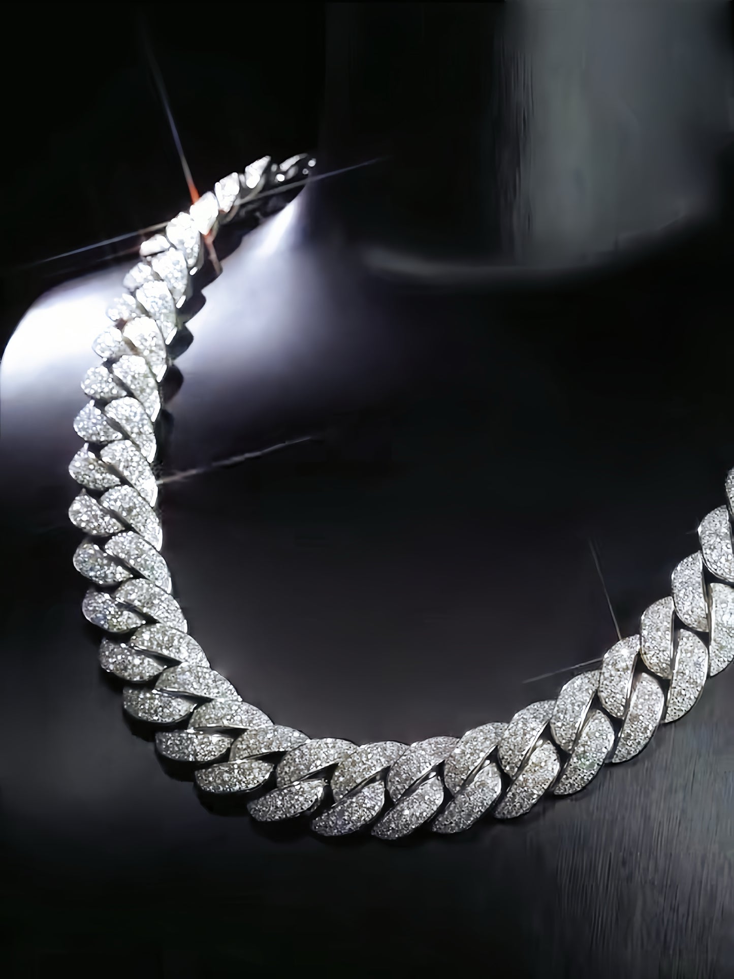 22mm Large Cuban Link Sterling Silver/18k Gold Necklace Chain (Item No. GN0017）