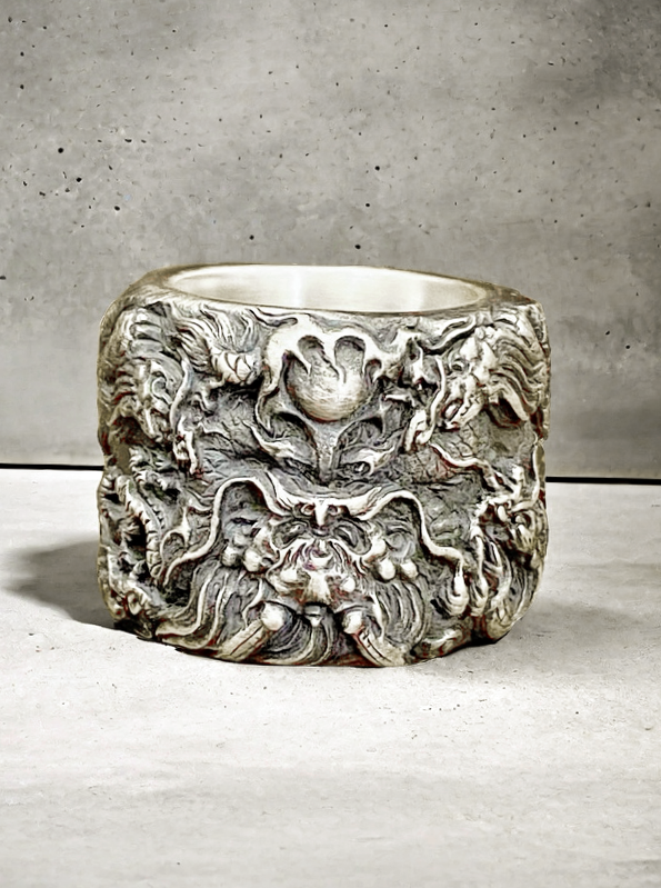 Nine Dragon Silver Ring (Item No. R0125)