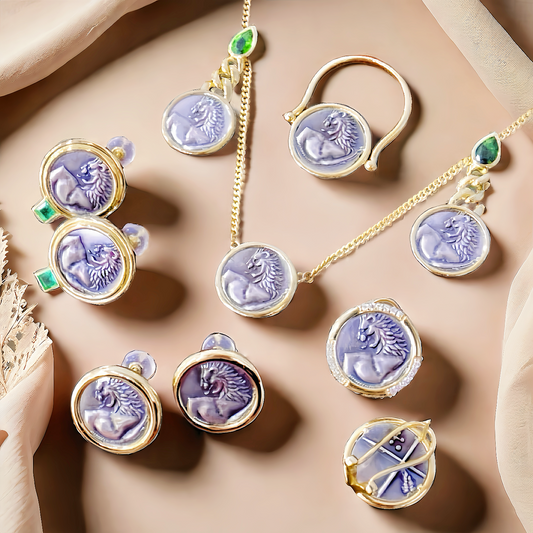 Lion Ancient Coin Medallion 18K Gold Collection (Item No. COIN009）