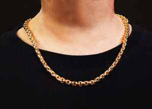 Oval Link 9k/14k/18k Necklace Chain (Item No. GN0005）