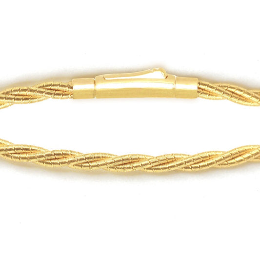 Twisted 18K Gold Bracelet (Item No. SX031CB)