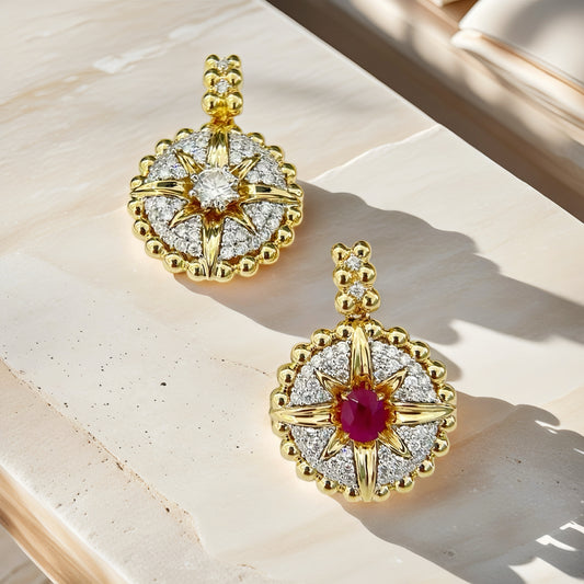 Vintage 18k Gold Diamond Pendant (Item No. VT237）