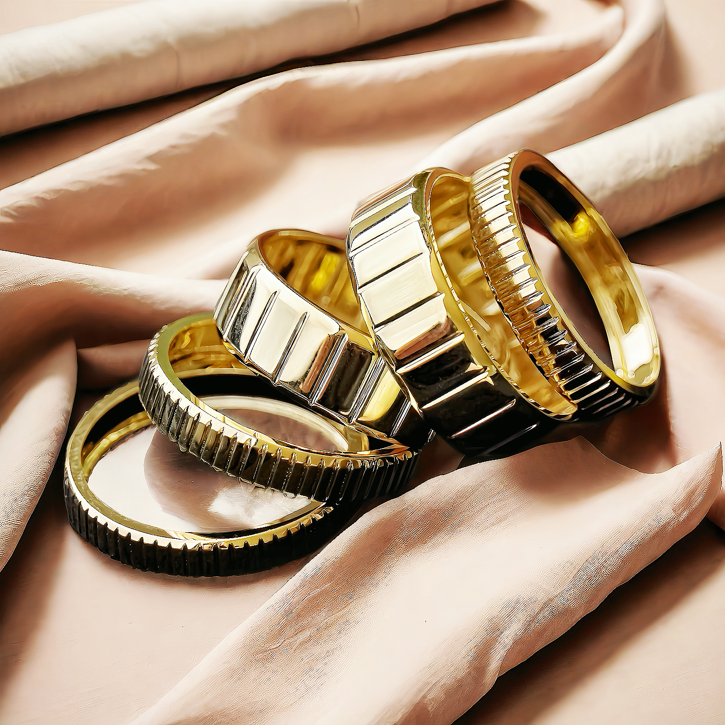 Contemporary 18k Gold Ring (Item No. GR0012）