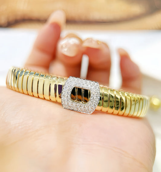 Vintage 18k Gold Diamond Bracelet (Item No. VT354)