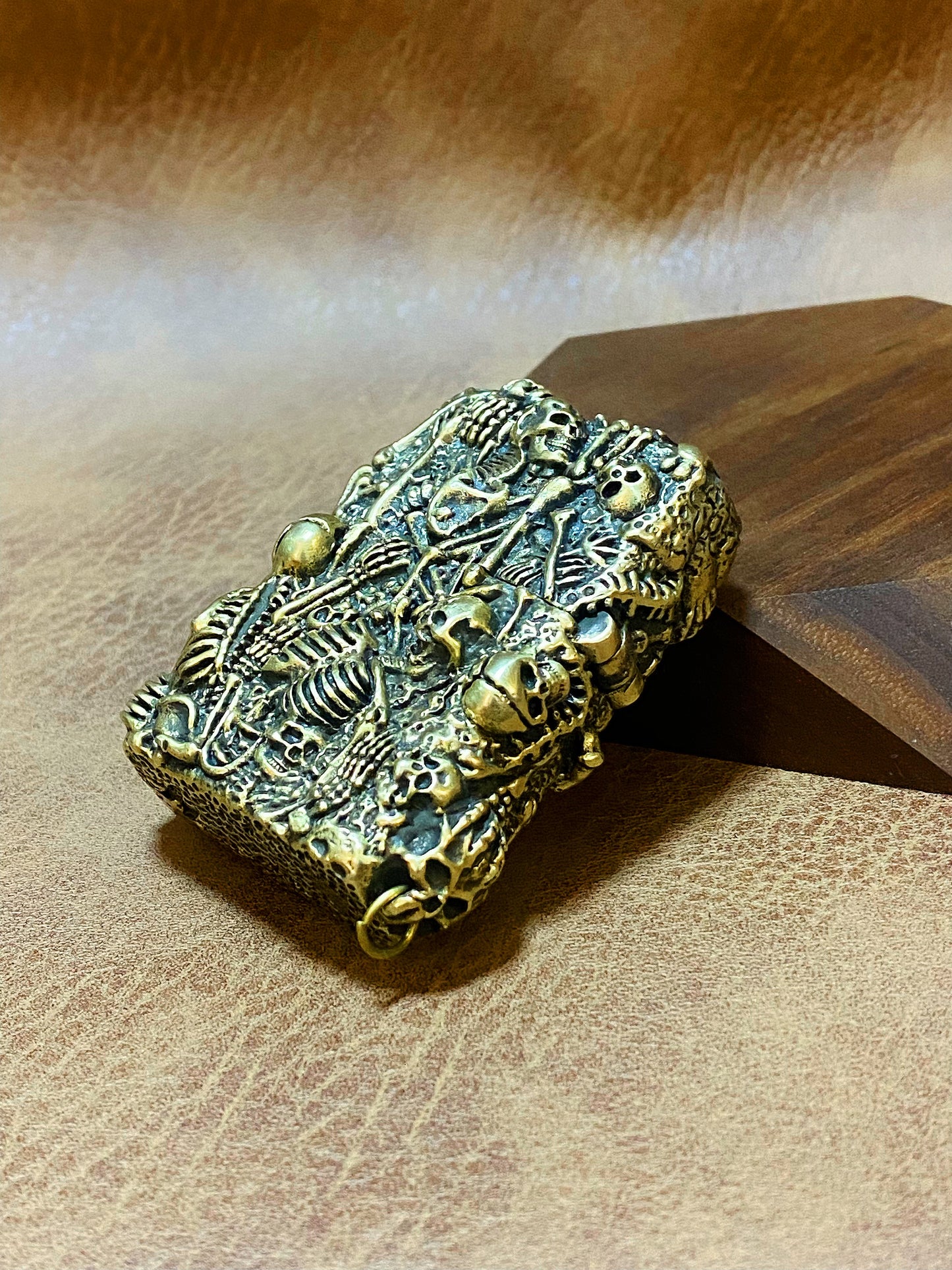 Burial Skull Zippo Lighter Case  (Item No. L0009) Tartaria Onlinestore