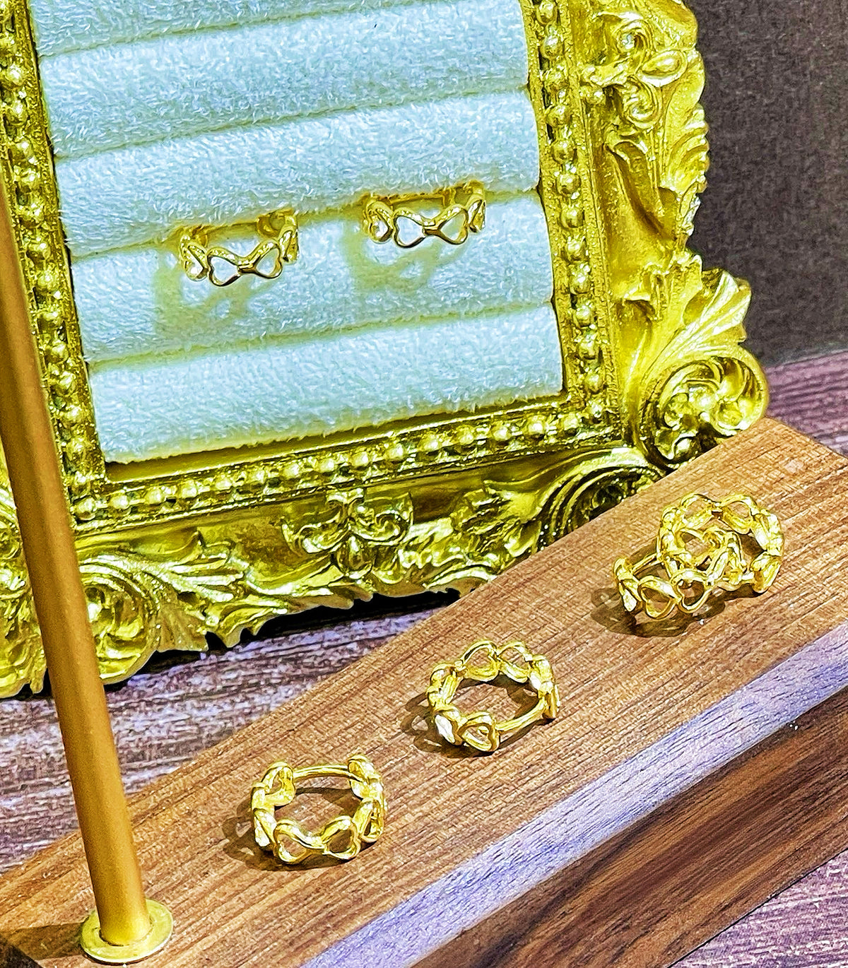 Heart 18k Gold Earring (Item No. SJER011）