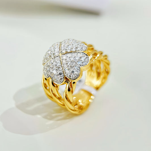 Vintage 18k Gold Diamond Ring (Item No. VT310)