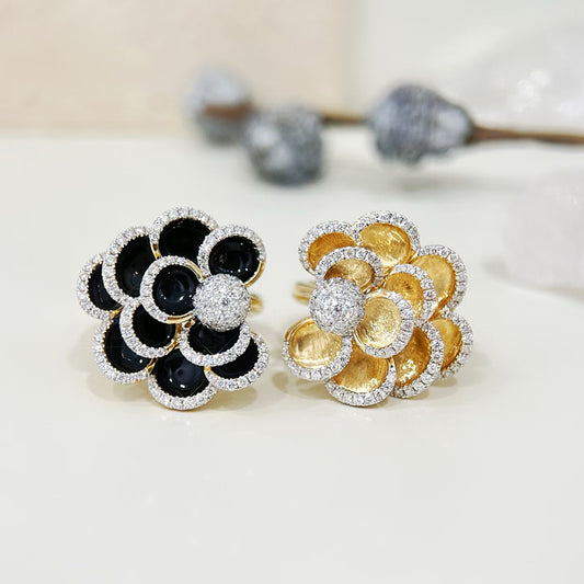 Vintage 18k Gold Diamond Ring (Item No. VT477）