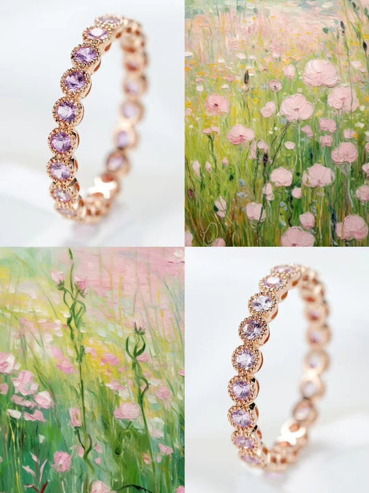 Rainbow Sapphire 18k Gold Ring (Item No. SA029）