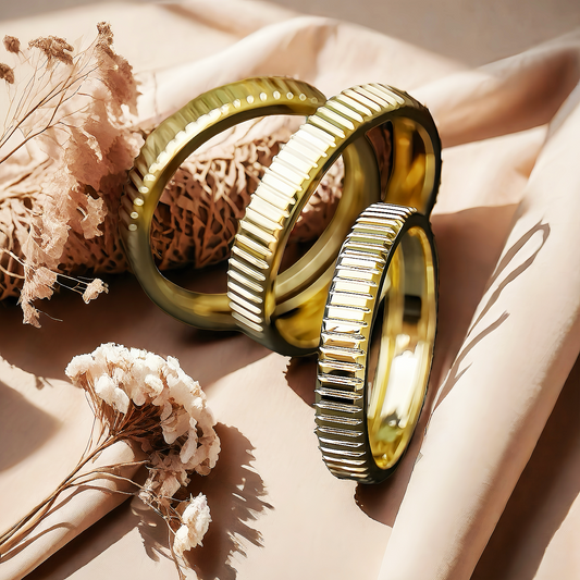 Contemporary 18k Gold Ring (Item No. GR0012）