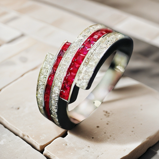 Vintage 18k Gold Diamond Ring (Item No. VT032）