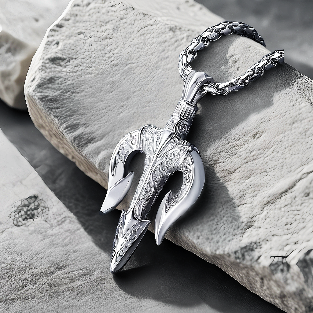 Trident Platinum Gold Necklace Chain (Item No. GP003）