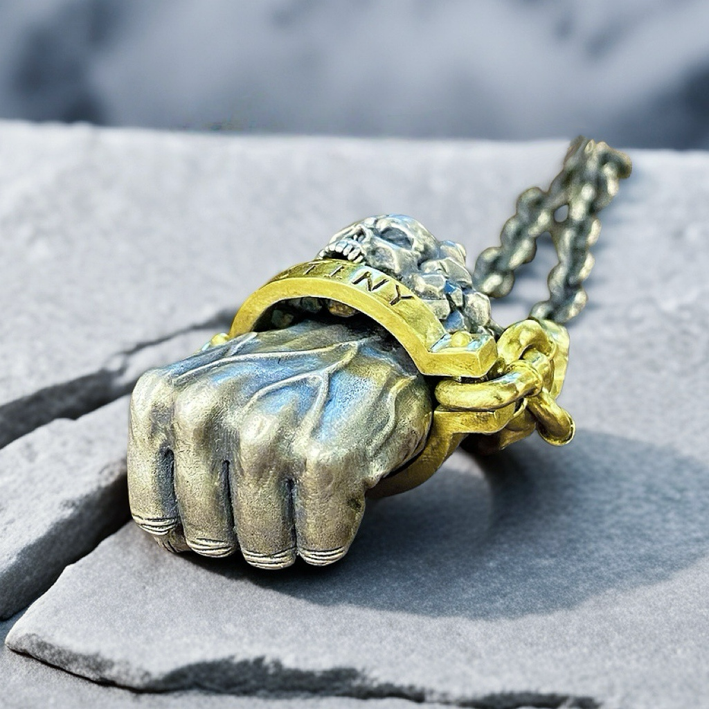 Power Fist Destiny Silver Pendant (Item No. SC033)