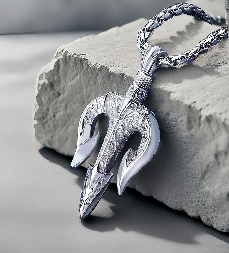 Trident Platinum Gold Necklace Chain (Item No. GP003）